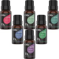 Bel Air Naturals Aromatherapy Top 6 Essential Oils Set - 100% Pure Therapeutic Grade - Peppermint/Tea Tree/Rosemary/Lavender/Eucalyptus/Frankincense - Best For Oil Diffuser Massage
