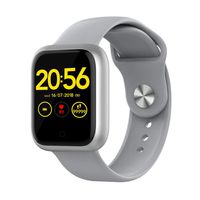 DSMART GT1 Fitness Smartwatch Bluetooth 5.0 Activity Tracking Sports Watch with All-Day Heart Rate Blood Pressure Monitor for Running Riding 15 Days Long Battery Life IP68 Waterproof (Silver)