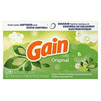 Gain Dryer Sheets, Original, 80 Count, (Pack of 3)