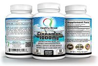 Organic Cinnamon 1000mg 60 Capsules Extra Strength Herbal Supplement Supports Natural Weight Loss and Metabolism Supports Blood Vessels and Cardiovascular Health Supports Healthy Blood Sugar Levels