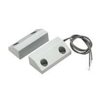 uxcell MC-56 NO Alarm Security Rolling Gate Garage Door Contact Magnetic Reed Switch Silver Gray