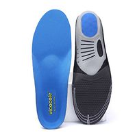 VOCOFA Flat Feet Insole Athlete Shoe Insole Arch Support Running Insert Blue Men 8-11