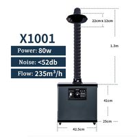 BAOSHISHAN Solder Smoke Absorber Industry Fume Extractor Remover Filter for ESD Soldering Station Single System (110V)