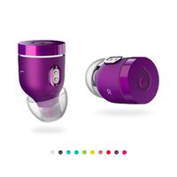 Crazybaby Air (Nano) True Wireless Bluetooth Earbuds with Charging Capsule, Bluetooth 5.0 Ready, with All Day Battery Life and Microphone. (Purple)