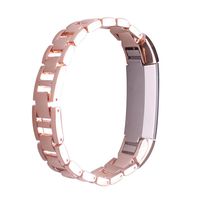 Fitbit Alta Band, Newest Premium Stainless Steel Replacement Accessory Metal Watch Bands Bracelet Strap for Fitbit Alta (No Tracker) (Rose Gold)
