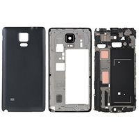 Phone case phone cover Full Housing Cover (Front Housing LCD Frame Bezel Plate + Middle Frame Bezel Back Plate Housing Camera Lens Panel + Battery Back Cover ) for Galaxy Note 4 / N910V(Black) Stylish