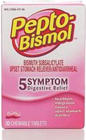 Special Pack of 5 PROCTER & GAMBLE DIST. 2392 Pepto Bismol Original 30 Chewable Tablets