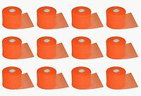FAZ Sports PW Athletic Tape Foam Underwrap Pre-Wrap. Perfect as Base Layer Under Athletic Taping of Ankles, Wrists, Hands and Knees. 2.75"x30Yards (Orange, 12 Pack)