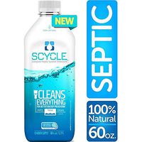 SCYCLE - All Purpose Septic Tank Cleaner All-Natural Enzymes Treatment, 8 Month Liquid Supply to Unclog Home Toilet, Holding Tank Treatment, Sewer Waste Pipes Deodorize RV Campers, Trailer, More
