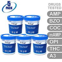 MiCare [5pk] - 6-Panel Multi Drug Test Cup (AMP/BZO/COC/mAMP/OPI/THC with A3) #MI-TDOA-264A3