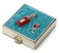 Speert Durable & Portable Metal Pill Boxes Model 9328 in Blue