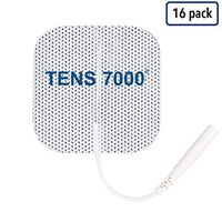 TENS 7000 Official TENS Unit Pads - Premium Quality OTC TENS Pads, 2" X 2" - Compatible with Most TENS Machines, Replacement Electrodes Value Pack, 16 Count