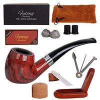 Daily necessities LTD Handmade Solid Wood Smoking Pipe, Portable Retro Pipe, Tobacco Wood Tube Mini Pipe, Pipe Fittings Set Suitable as a Gift