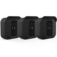 Transser Silicone Protective Skin Cover Compatible with Blink XT XT2 Indoor/Outdoor Home Security Camera, Anti-Sun Glare UV Protection Waterproof, 3 Sets, Black (3Pc)