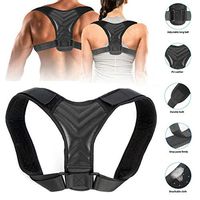 Posture Corrector for Men and Women Adjustable Upper Back Brace for Clavicle Support and Providing Pain Relief from Neck, Back and Shoulder
