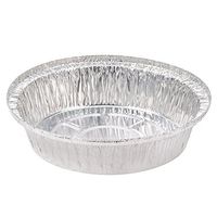 Pactiv Thrift Pack Aluminum Round Disposable Container Pan Silver, 9" Diameter | 200/Case