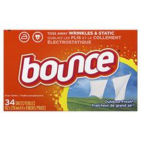 Bounce Fabric Softener Dryer Sheets, Outdoor Fresh Scent, 34 Count