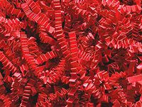 Red Crinkle Cut Paper Shred 10 lb Box ~ Spring-fillÂ Shred - WRAPS-ZF10RE