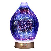 Aromatherapy 3d diffuser,3d diffuser Essential oils humidifier Fragrance lamp Aroma stove Bedroom Household use Nightlight-A
