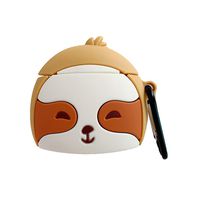 Cute Pet Animal Airpods Case Protective Cover Silicone Case with Carabiner for Airpods Cases