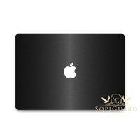 SopiGuard Brushed Black Vinyl Skin Decal Full Body for Apple MacBook Air 13