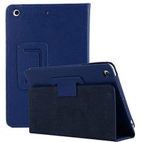 TechCode Folio Cover for iPad Mini, Premium Folio Case Book Design Cover Multi-Angle Viewing Lightweight Ultra Slim Stand Smart Protective Case for 7.9 inch iPad Mini1/Mini2/Mini3,Dark Blue