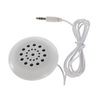 Lung Yeuk Mini White 3.5mm Pillow Speaker for Mp3 Mp4 Music Player Mobile Phone