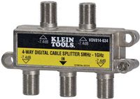 Klein Tools VDV814-634 Coax Splitter - CATV, 4-Way, 5MHz - 1GHz