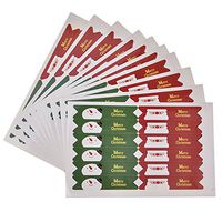 Per 10pcs Christmas Style Cake Cookies Label Sticker Biscuit Bag Seal Sticker Hand Made Gift Decoration Santa Claus Christmas Tree Reindeer Snowman Round & Flag Shape-B