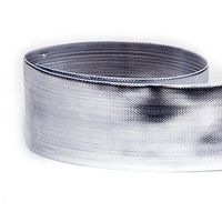 USA Made 1-1/2" Silver Lamé Metallic Grosgrain Ribbon - 20 Yards (Multiple Widths & Yardages Available)