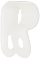 Standard Duty Nylon Cable Clamp, 0.375" Diameter, 0.375" Width, Natural