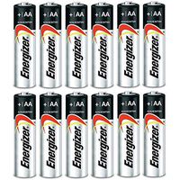 Energizer Max AA Alkaline Batteries 12 Pack (One Dozen), Multi-Purpose and Emergency Double A Battery, Long Lasting, Leak Proof, High Performance