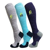 Compression Socks for Men & Women(3 Pairs),15-20mmHg is Best Stockings for Running,Nurses,Athletic,Medical,Pregnancy,Travel-Boost Performance,Blood Circulation&Recovery(Multicoloured 18,Small/Medium)