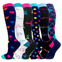 Compression Socks For Men & Women - 3/6 Pairs - Best for Running,Medical,Sports,Flight Travel, Pregnancy - 20-30mmHg
