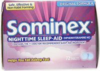 Sominex Original Formula Tablets, 72 ea (Pack of 6)