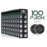 CR1616 Battery– Lithium Button Coin Cell Batteries - 3V 3 Volt - Remote Watch Rave Gloves Glove Set Orbit Jewelry led Key fab Replacement 1616 CR Pack Set Bulk (100 Pack)