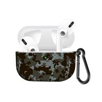 Graysky Colourful Personalized Printing Silicone Protective Cover Compatible with AirPods Pro 3rd Gen Charging Case 2019, Visible Front LED, Shock & Scratch Resistant Case Cover with Travel Carabiner