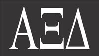 Alpha XI Delta 2" x 3" College Sorority White Vinyl Decal Sticker for Laptop, iPad, Cell Phone, iPhone, Car, Truck, Motorcycle