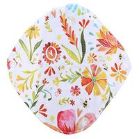 Reusable Sanitary Towels Pads, Charcoal Bamboo cotton menstrual Pads, Longer Size Sanitary Napkins for Heavy Flowing to prevent leaks Odors and Stains(WSD13)