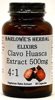 Clavo Huasca Extract 4:1-60 500mg VegiCaps - Stearate Free, Bottled in Glass! Free Shipping on Orders Over $49!