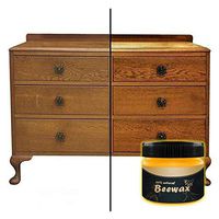 Wood Seasoning Beeswax Beeswax Polish for Wood & Furniture Natural Unscented Beeswax Furniture Wood Polish and Conditioner, 85g