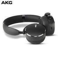 AKG Y500 On-Ear Foldable Wireless Bluetooth Headphones - Black (US Version) (Renewed)