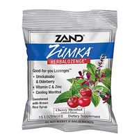 Zand HerbaLozenge Zumka | Vitamin C Lozenges w/Zinc & Herbal Extracts for Soothing Throat | No Corn Syrup or Cane Sugar | Yummy Cherry, 15ct, 1 Bag