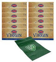 Job 1.5 Virgin Unbleached (12 Packs) with Leaf Lock Gear Smell Proof Pouch