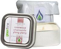 Greenfire All Natural Massage Oil Candle, Rosewood Chamomile Ylang Ylang, Travel Size 2 Fluid Ounce