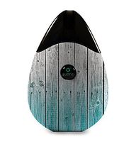 Wood Decal Vinyl Wrap Skin for Suorin Drop Vape (Skin Only)- Trendy Teal to White Aged Wood Planks