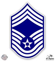 GT Graphics US Air Force E9a Chief Master Sergeant Rank - 3" Vinyl Sticker - for Car Laptop I-Pad Phone Helmet Hard Hat - Waterproof Decal