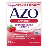 Azo Cranberry Urinary Tract Health Dietary Supplement Caplets - 50 Ct., Pack of 6