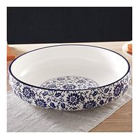 AXZHYX Bowl Blue and White Porcelain Blue Pattern Large Ceramic Soup Bowl of Pickled Fish Pot Soup Pot Hotel Tableware Home Noodles Boiled Fish Soup Bowl (Color : C)