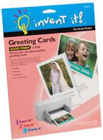 Invent It! Half Fold Gloss Finish Greeting Cards